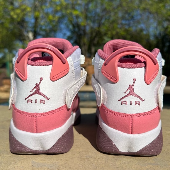 Jordan 6 Rings Coral Chalk White Desert Berry-Size 6.5Y, 8 Women’s - Picture 7 of 9